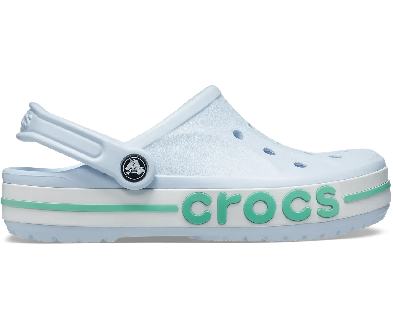 Жіночі сабо Crocs Bayaband Clog Mineral Blue — оригінальні блакитні крокси Баябенд