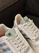 Чоловічі кросівки Adidas ZX 500 RM White Commonwealth білі літні Адідас ЗХ 500 РМ текстиль легкі, фото 2