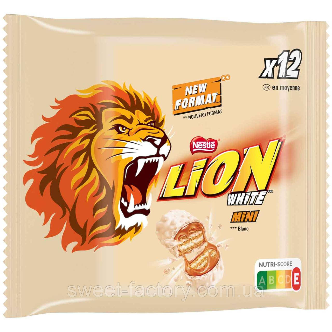Шоколадні батончики Nestle Lion White Mini 12s 237g