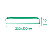 Світлодіодний світильник Ardero AL709 ARD 48W LED 4800Lm 5000К IP20 300x300x40мм накладний квадратний білий, фото 7