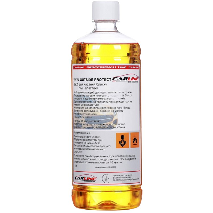Засіб для надання блиску гумі та пластику - CarLine Outside Protect 1л., фото 1
