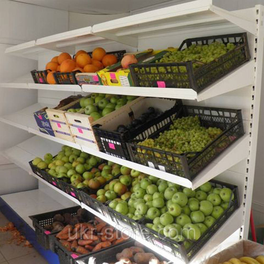 Торгові стелажі для овочів та фруктів, фото 1