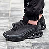 Nike air max dn black чоловічі кросівки Найк чорні текстильні для занять спортом і на кожен день весна літо, фото 6