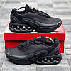 Nike air max dn black чоловічі кросівки Найк чорні текстильні для занять спортом і на кожен день весна літо, фото 3
