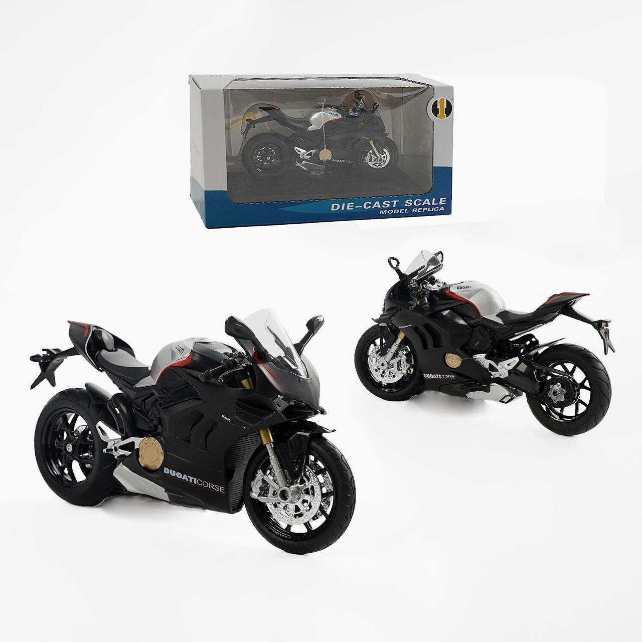 Мотоцикл металопластиковий M 12-8 B (48/2) звуки, підсвічування, гумові шини, рухливі елементи, підс, фото 1