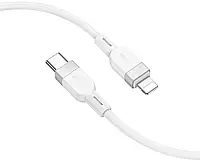 Кабель Type-C - Lightning Hoco X109 Silicone PD 27W/1m White