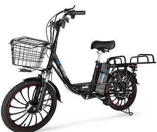 Електровелосипед GREEN GIANT U18 PRO (600W 48V) вантажний посилений Багажник + PASS система 26