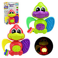 Музичне брязкальце «Сонячний зайчик» розвивальна іграшка для малюків з батарейками, світловими ефектами та мелодіями