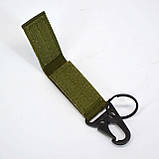 Тактичний карабін «клюв орла» металевий з кільцем на стропі олива, фото 5