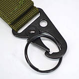 Тактичний карабін «клюв орла» металевий з кільцем на стропі олива, фото 7