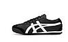 Кросівки Asics Onitsuka Tiger Mexico 66 Black White Чорні Кеди Асікс Оніцука шкіра замша демісезон унісекс, фото 3