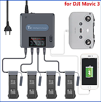 Зарядний пристрій для мавік 3 квадрокоптера DJI Mavic 3/3 Pro/3T/3E DC 17.6V-2A x 4 порти
