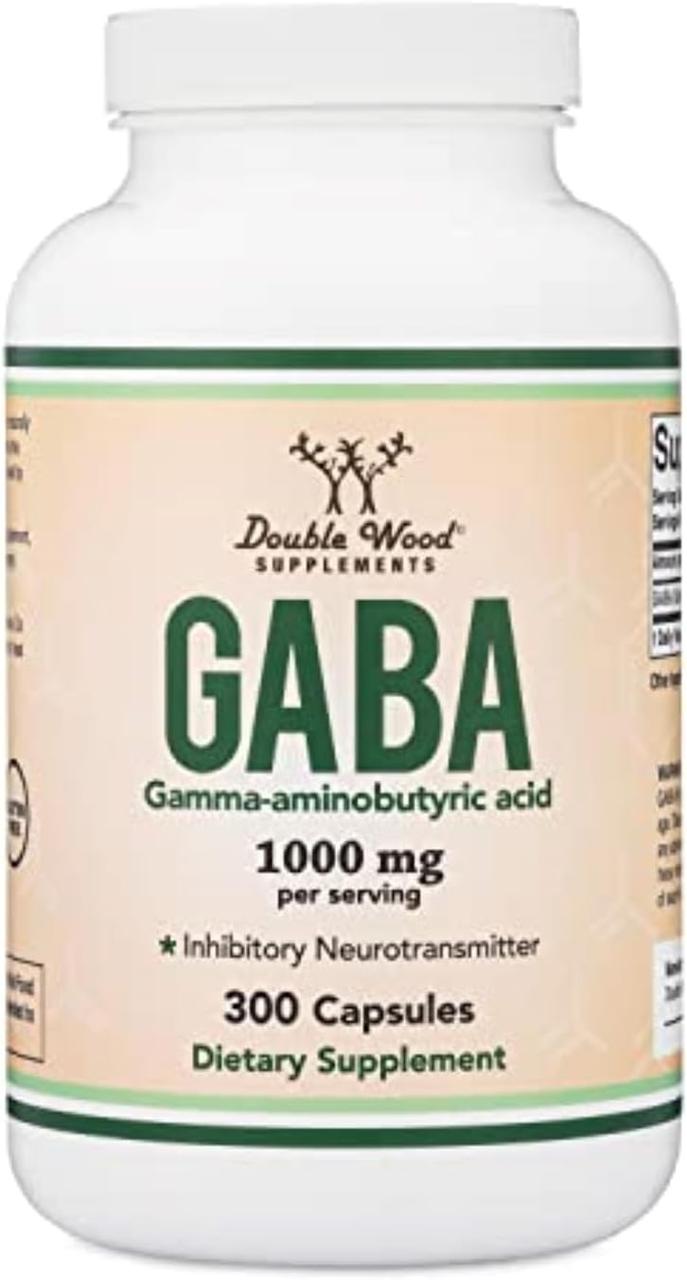 Double Wood GABA / ГАБА гамма-аміномасляна кислота 1000мг 300 капсул