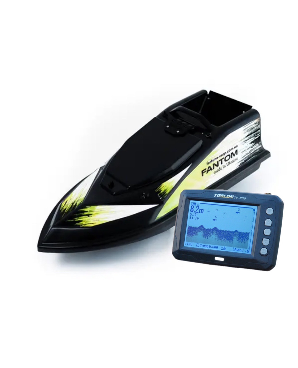 Короповий кораблик Фантом Модерн з ехолотом Toslon TF300, фото 1