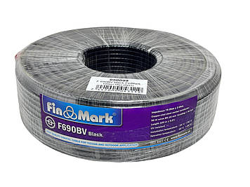 Телевізійний кабель Finmark F690BV,чорний, 100 м