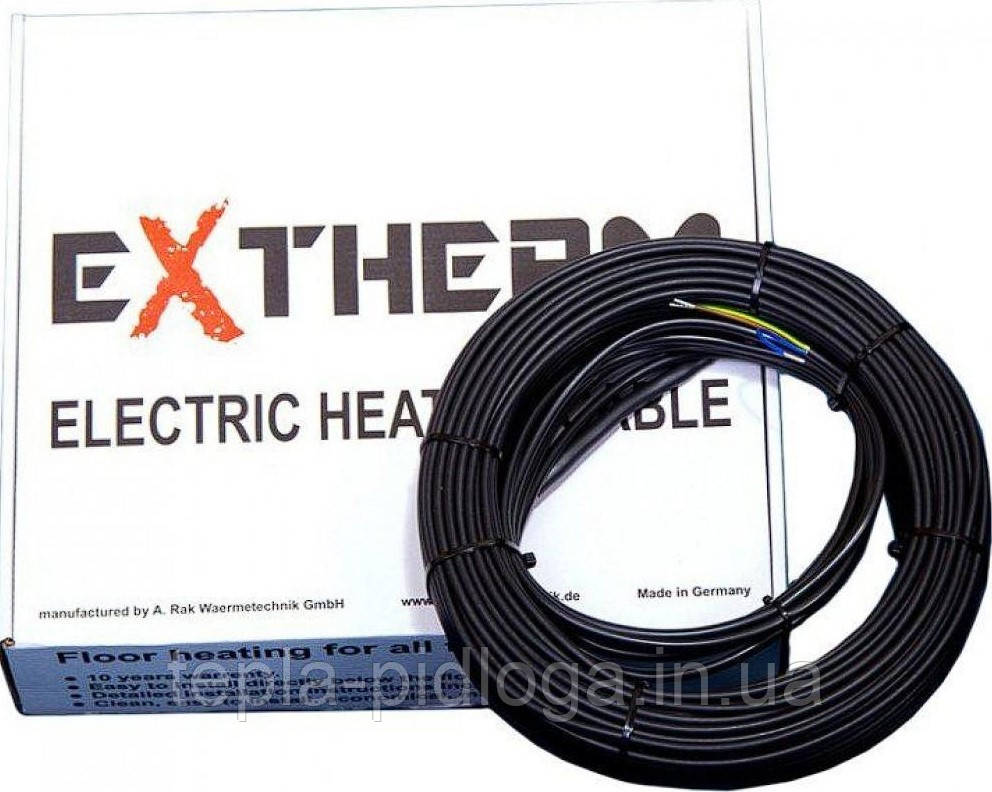 20 М 400 Вт (1.5 м² - 2.5 м²) EXTHERM ETС ECO Кабель нагрівальний двожильний 20 Вт/м