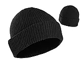 Шапка в’язана вовняна Watch Cap 100 % Wool, Колір: Black, фото 2