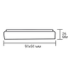 Світлодіодний світильник Ardero AL808 ARD 6W LED 480Lm 5000К IP40 91x91x26мм накладний квадратний чорний, фото 5