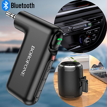 Бездротовий аукс для авто bluetooth, aux адаптер аудиоадаптер BOROFONE Оригінал