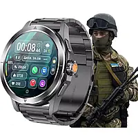 Военные смарт часы тактические противоударные с компасом GPS и меряют давления, мужские милитари с динамиком