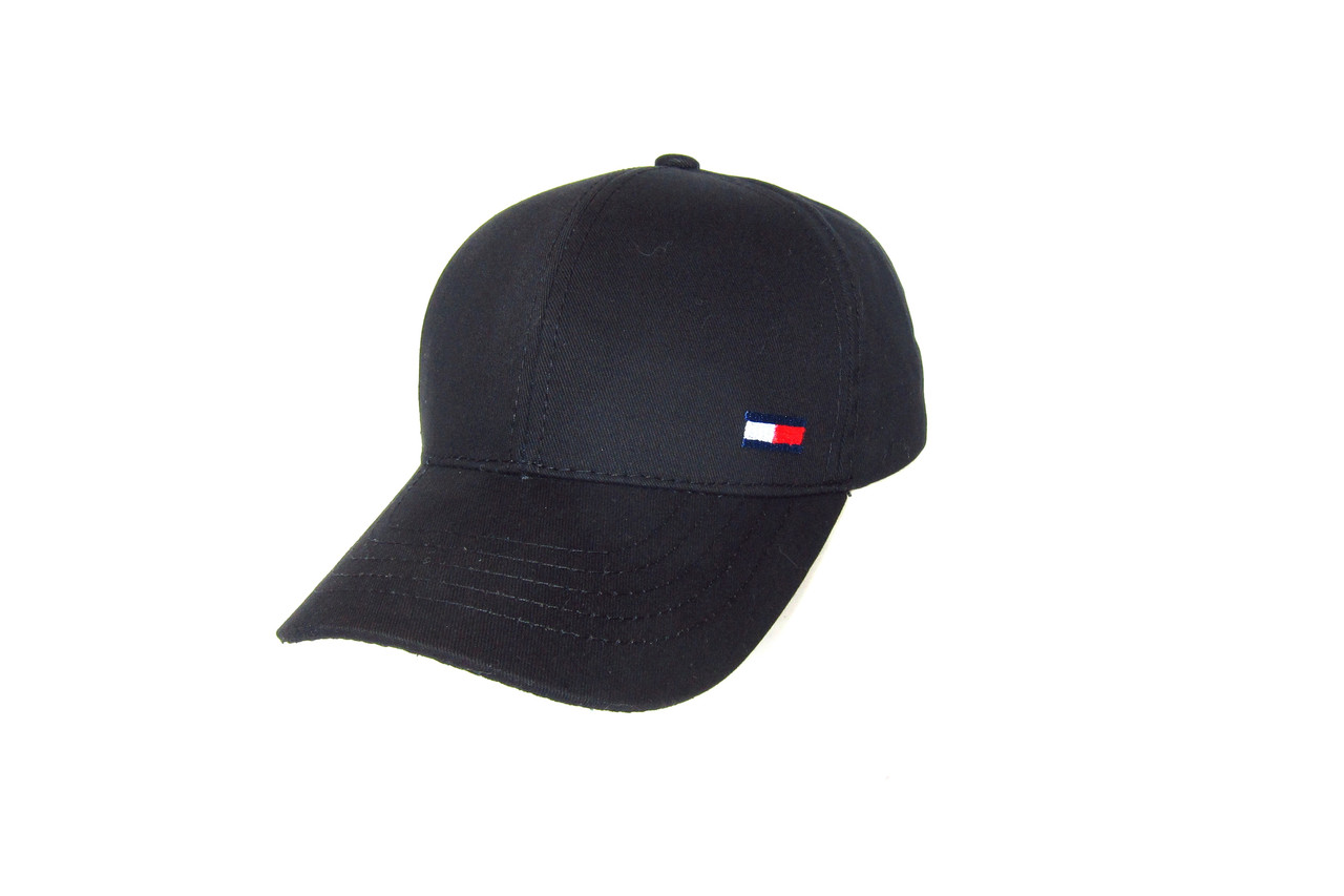 Кепка бейсболка літня котонова чорна TOMMY HILFIGER   71034
