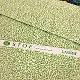 Тканина з дрібною салатовою гілочкою, ширина 145 см, фото 4