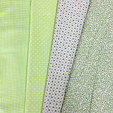 Тканина з дрібною салатовою гілочкою, ширина 145 см, фото 5