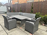 Уголок З Техно -Ротанга -Сірий, фото 3