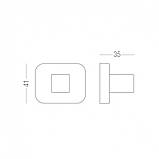 Накладка під wc t16 ma матовий антрацит, фото 3