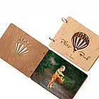 Фотокнига "Куля" зі світлою дерев’яною обкладинкою | Замовити фотобук із вашими фото, фото 2