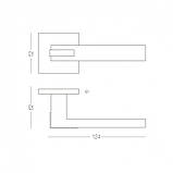 Ручка для дверей на розетці qoob slim, фото 3