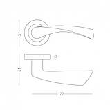 Ручка для дверей на розетці korona, фото 3