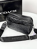 Брендова чоловіча сумка месенджер через плече Coach, фото 4