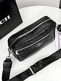 Брендова чоловіча сумка месенджер через плече Coach, фото 5