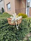 Корзина плетена святкова з натуральної лози. Арт:40991, фото 2