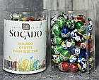 Цукерки Сокадо Яйця Праліне із Молочного та Чорного Шоколаду Socado Ovetti Eggs Mix Tub 500 г Італія, фото 3