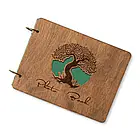 Крафтбук "Дерево" з темною обкладинкою та бежевими сторінками, фото 9