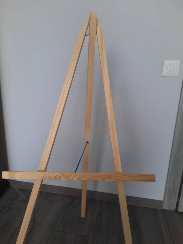 Мольберт двосторонній магнітний на 3-х ніжках, дошка для малювання крейдою, маркером і для магнітів 3в1. - фото покупців 1