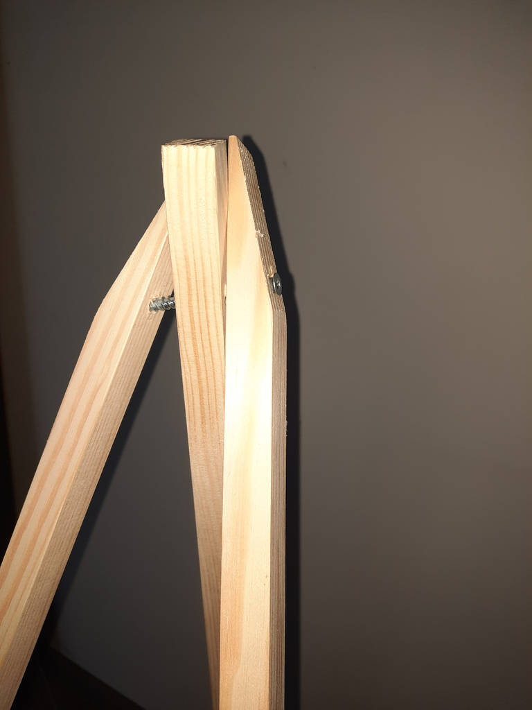 Мольберт двосторонній магнітний на 3-х ніжках, дошка для малювання крейдою, маркером і для магнітів 3в1. - фото покупців 3