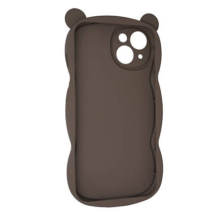 Силіконовий чохол Hello Bear для Apple iPhone 14 Brown, фото 2