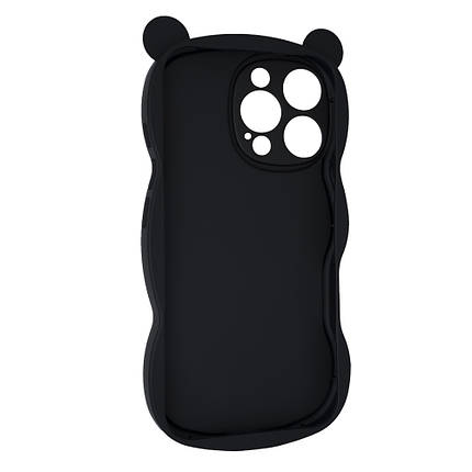Силіконовий чохол Hello Bear для Apple iPhone 14 Pro Black, фото 2