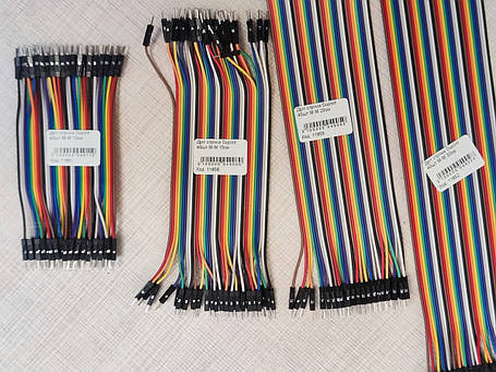 Дріт стрічка перемичка Dupont Arduino  40шт M-M 10см, фото 3