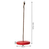 Підвісна дитяча гойдалка - тарзанка Kruzzel 23554 кругла пластикова, фото 2