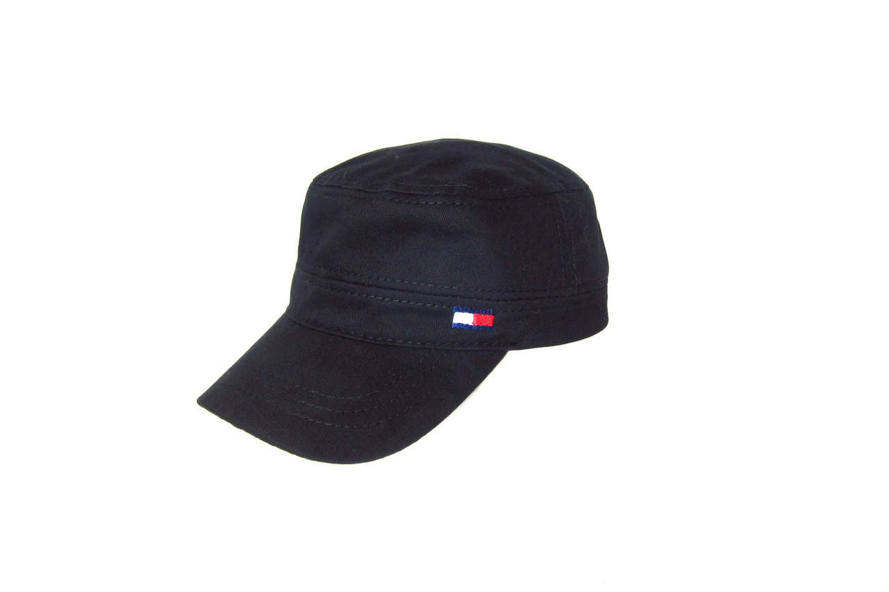 Чоловіча кепка німкеня літня котонова чорна  TOMMY HILFIGER  72002