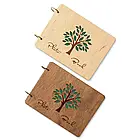 Крафтбук "Дерево з листям" з темною обкладинкою і чорними сторінками, фото 9