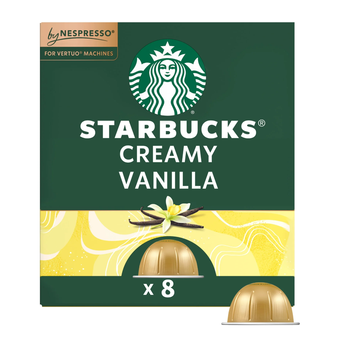 Кава в капсулах Starbucks By Nespresso Vertuo Line Creamy Vanilla 8шт, 100г, фото 1