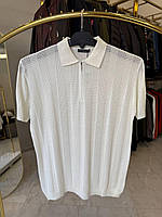 Поло в'язка манжет Олсер 5-8ХЛ (батал) 2632 біле