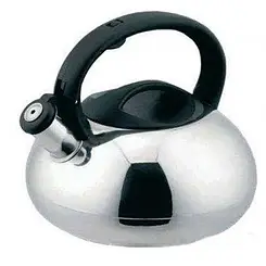 Чайник зі свистком та термостійкою ручкою Bohmann 3 літри нержавіюча сталь BH-9975