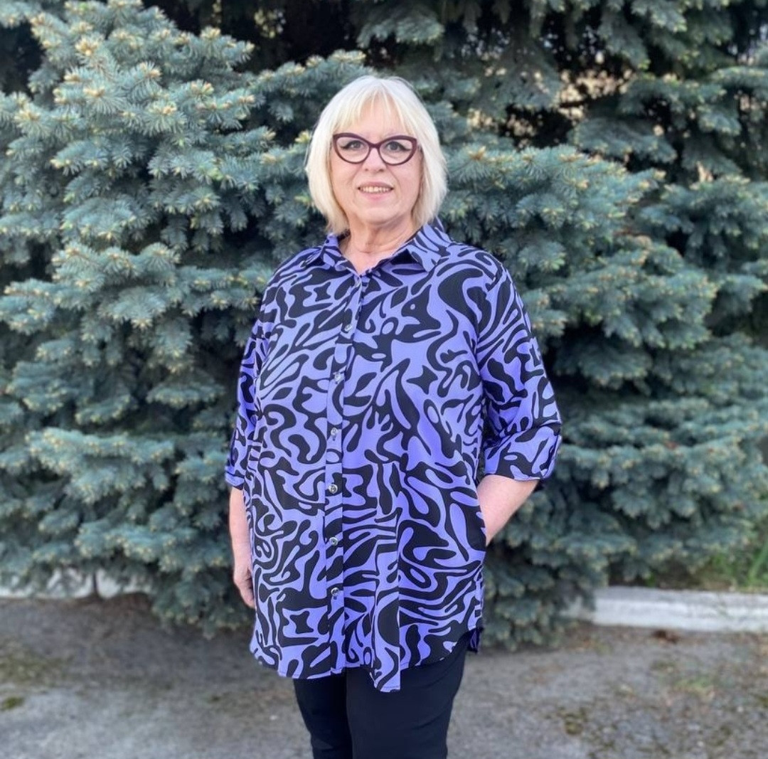 Блуза жіноча вільна великого розміру, фото 1