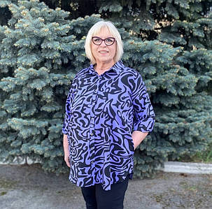 Блуза жіноча вільна великого розміру